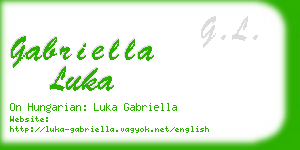 gabriella luka business card